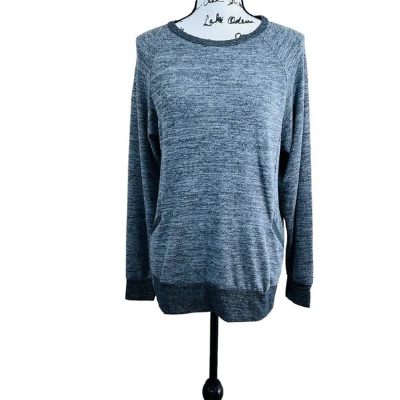 Haute Edition Ultra Soft Pullover Sweatshirt with Contrast Trim size M lagenlook - Picture 1 of 16